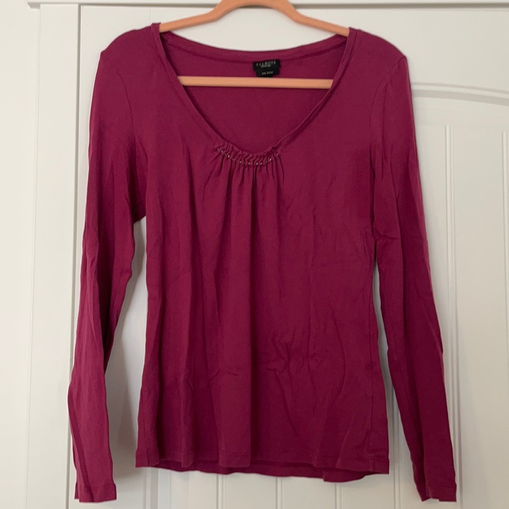 Talbots | Berry Red - Long Sleeve Top